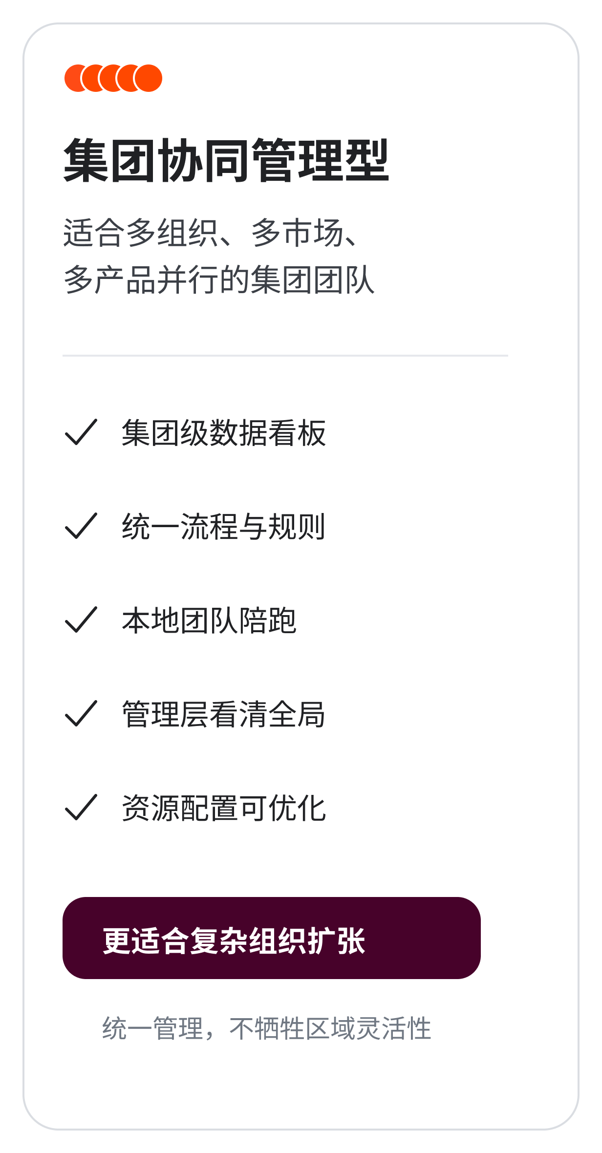 集团协同管理型